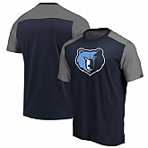 Memphis Grizzlies Fanatics Branded Iconic Blocked T-Shirt Navy,baseball caps,new era cap wholesale,wholesale hats